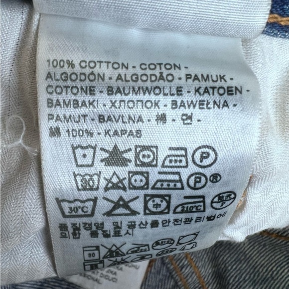 Levi's 501 Denim Cut off Shorts Button Fly Size 26 - Picture 6 of 10